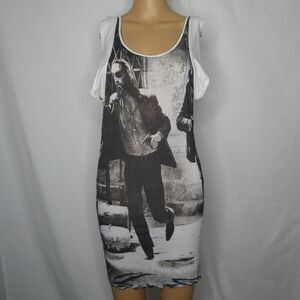 Elvis Jesus Mini Dress Sheath Bodycon Tank Top